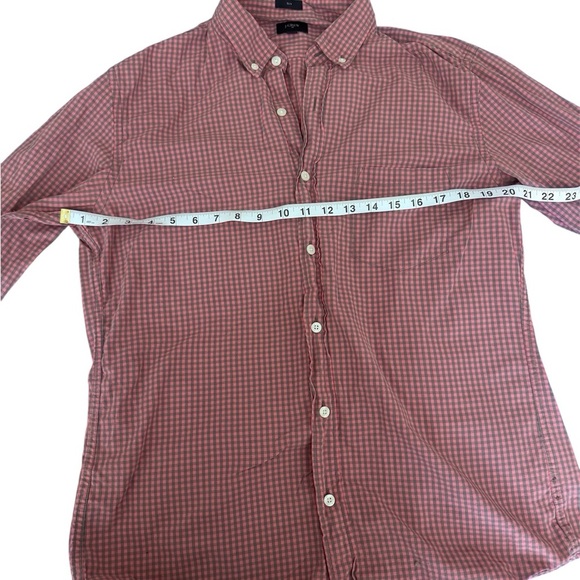 J. Crew Men's Purple Plaid Button Down Shirt - Picture 6 of 7